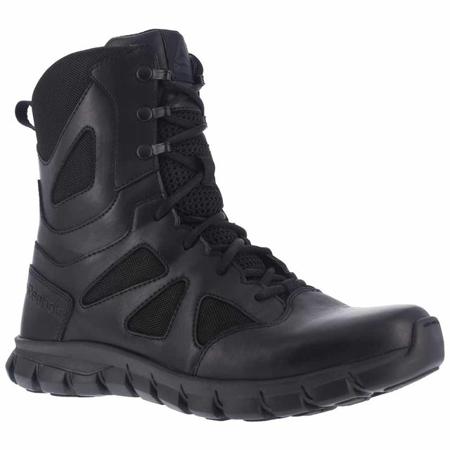 Reebok Sublite 8-Inch Black Side-Zip Tactical Boot