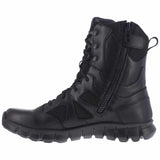 Reebok Sublite 8-Inch Black Side-Zip Tactical Boot