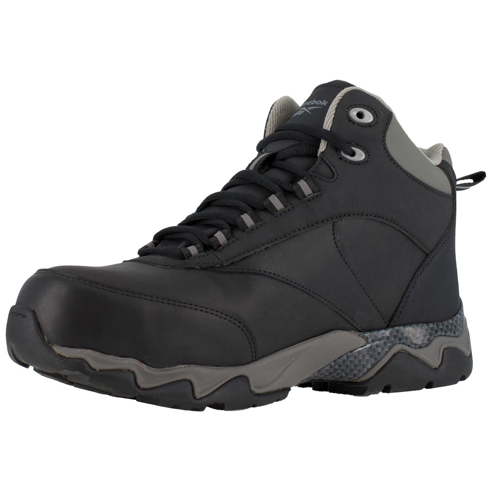 Reebok Beamer Men's Mid Internal Met Guard Composite Toe Black Waterproof Work Boot