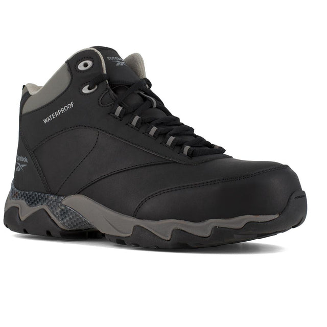 Reebok Beamer Men's Mid Composite Toe Black Work Boot