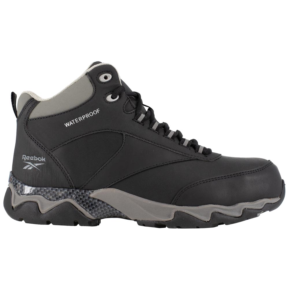 Reebok Beamer Men's Mid Composite Toe Black Work Boot