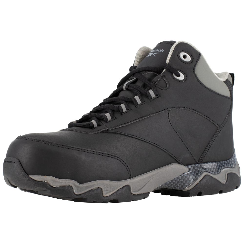 Reebok Beamer Men's Mid Composite Toe Black Work Boot