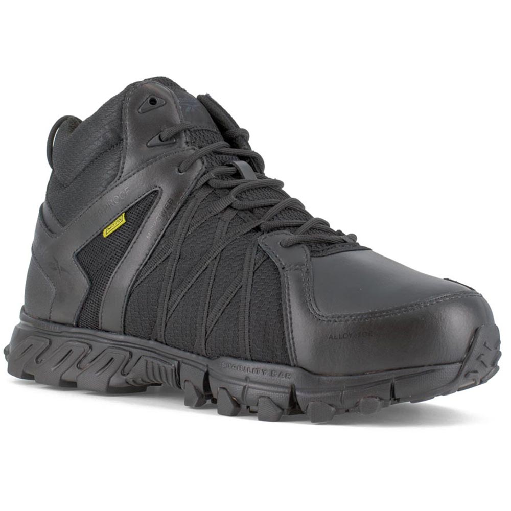 Reebok Trailgrip Men's Mid Internal Met Guard Waterproof Composite Toe Black Work Boot