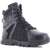 Reebok Men's 8-inch Waterproof Black Tactical Boot with Side Zipper