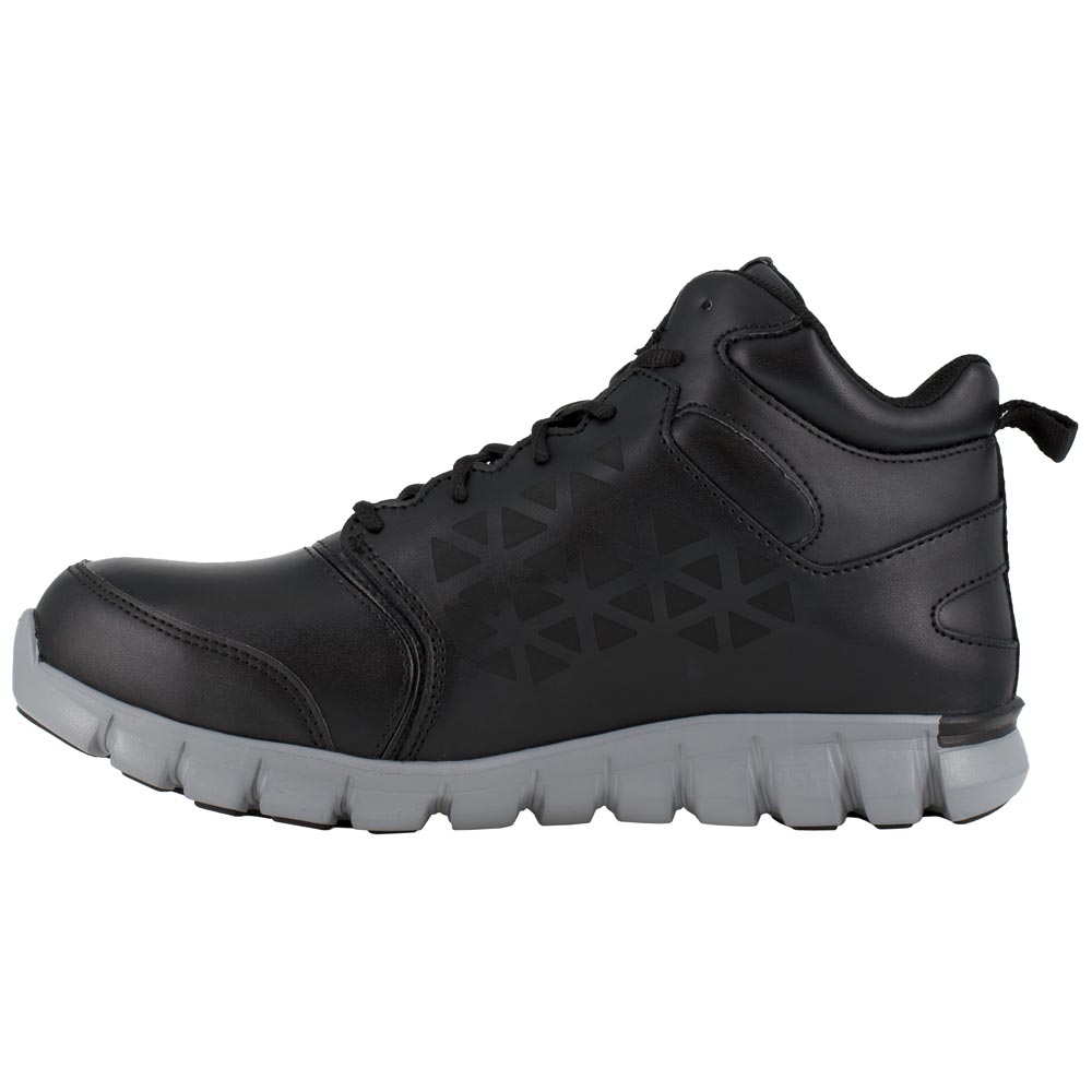 Reebok Sublite Men's Mid Internal Met Guard Composite Toe Black Ultra-Lightweight Work Boot