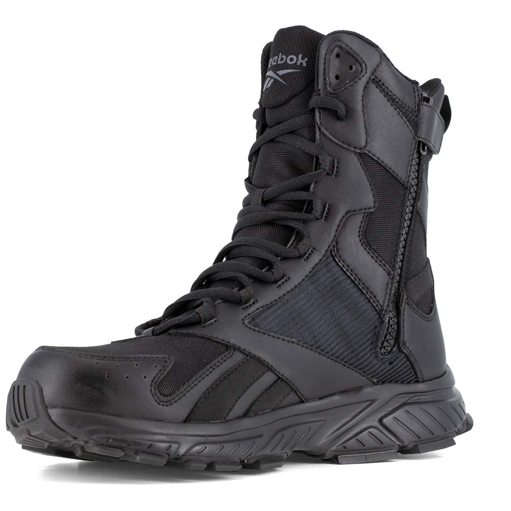 Reebok Hyperium 8-Inch Black Side-Zip Men's Tactical Boot