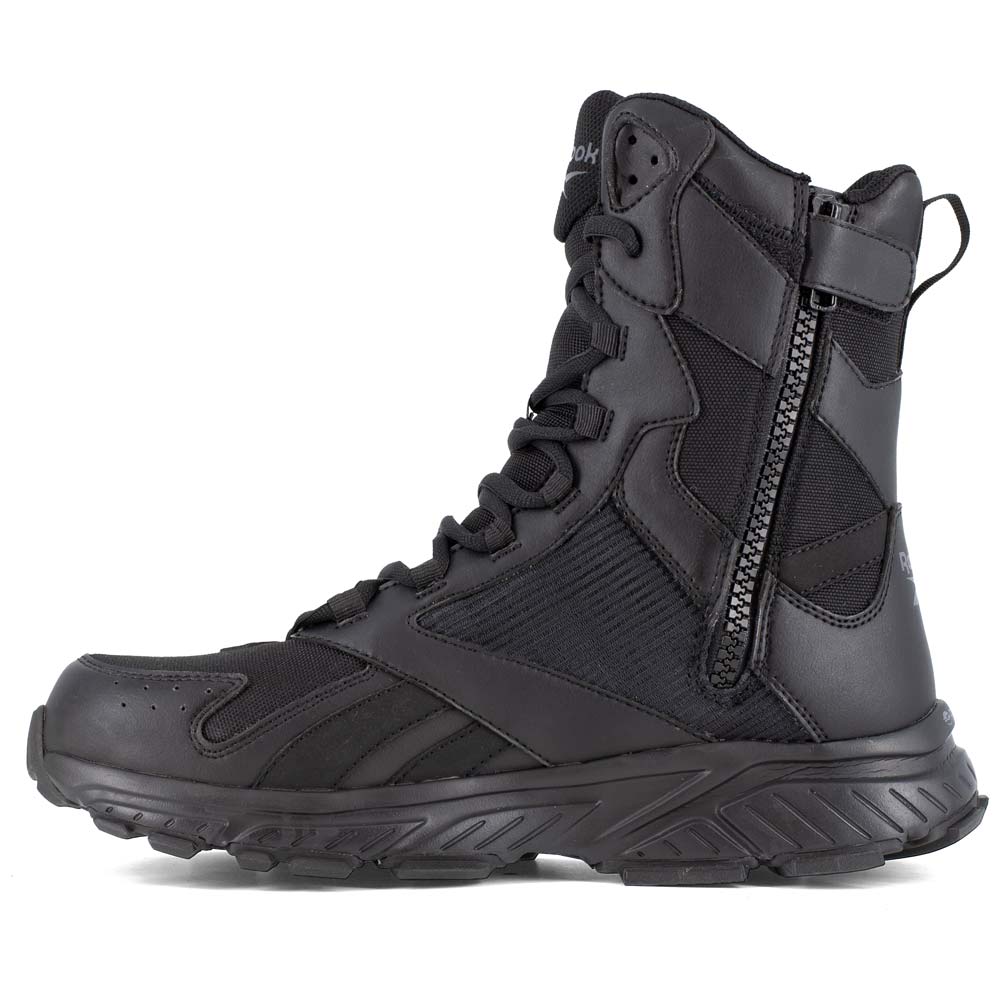 Reebok Hyperium 8-Inch Black Side-Zip Men's Tactical Boot