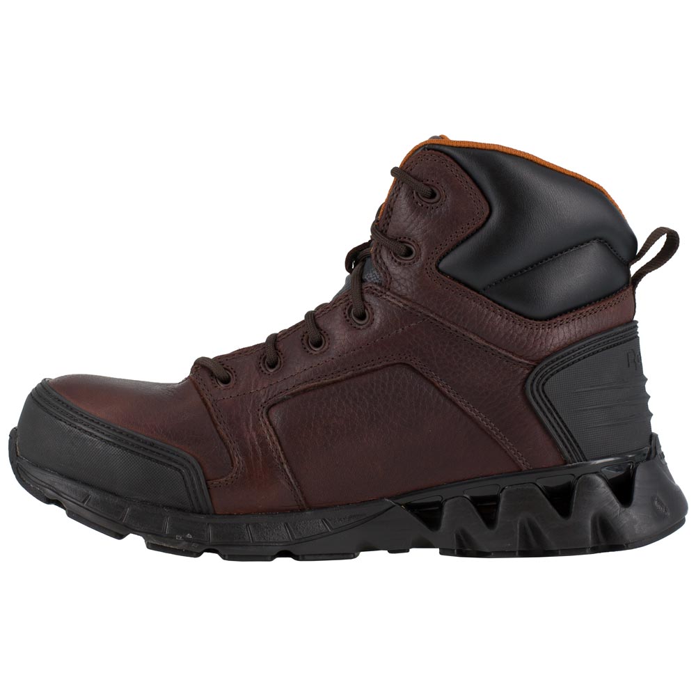 Reebok Zigkick Men's Mid Composite Toe Static Dissipative Brown Athletic Work Boot