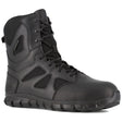 Reebok Men's Sublite 8-inch Side Zipper Waterproof Black Tactical Boot