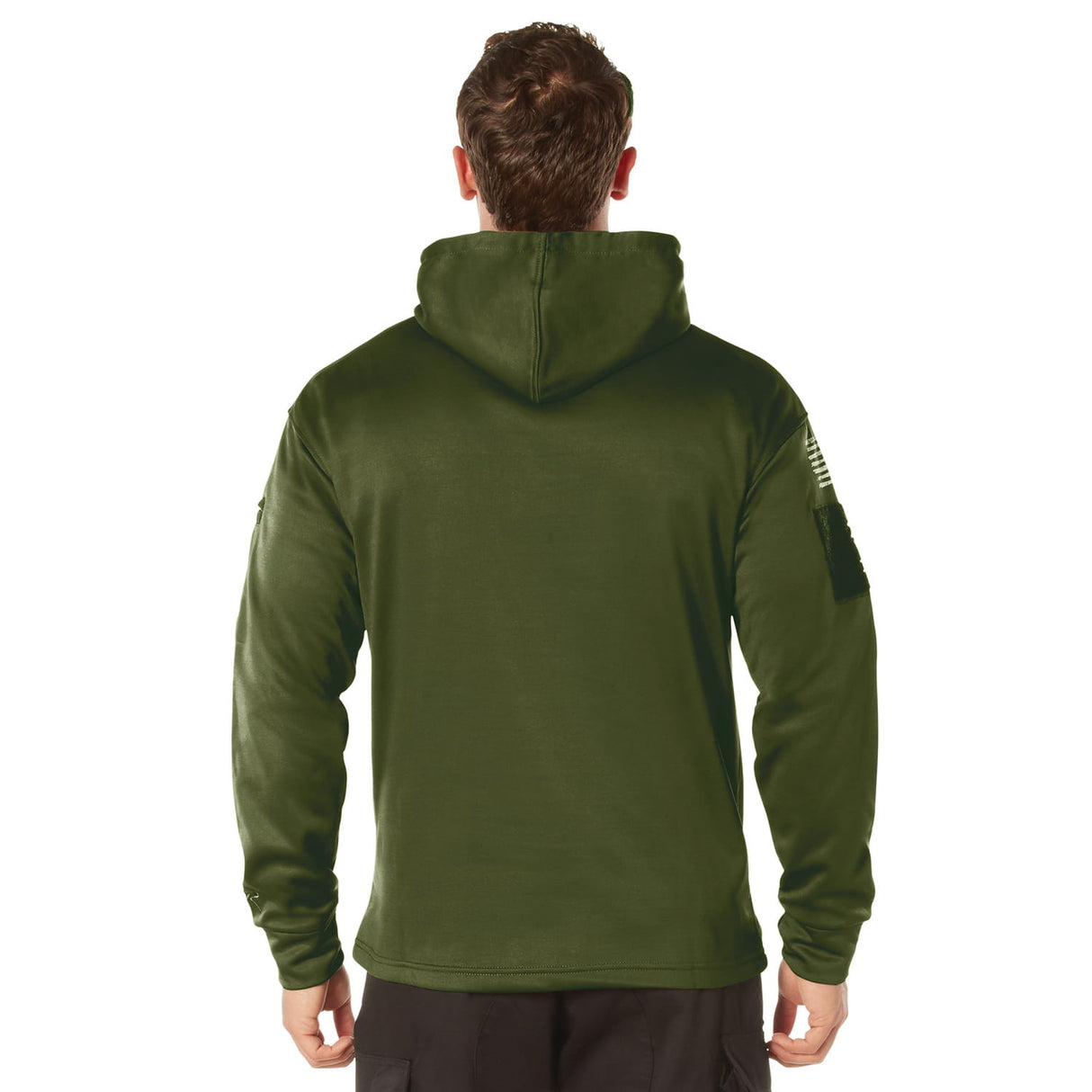 Distressed White US Flag CCW Pullover Hooded Sweatshirt