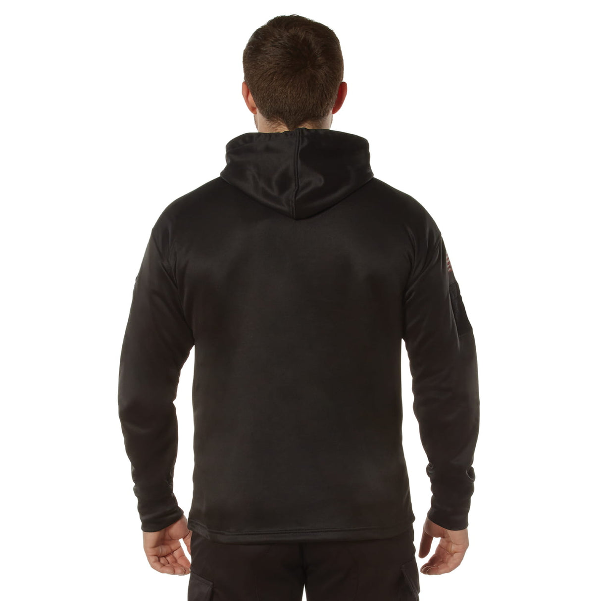 Distressed US Flag Concealed Carry Hooded Sweatshirt