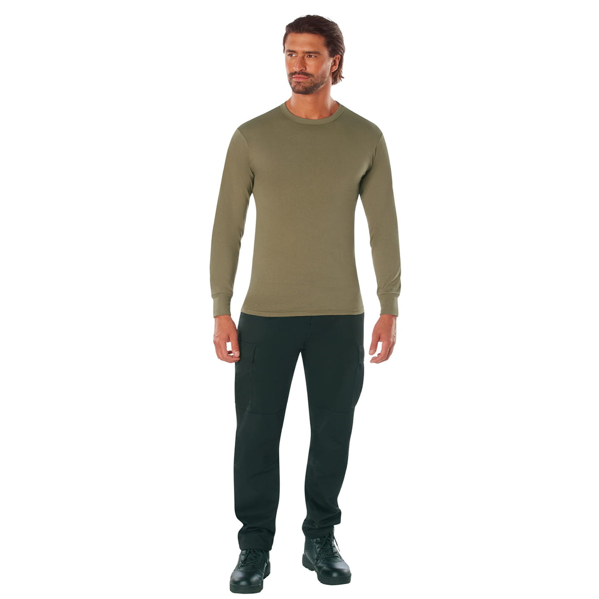 Basic Issue Military Solid Long Sleeve T-Shirt