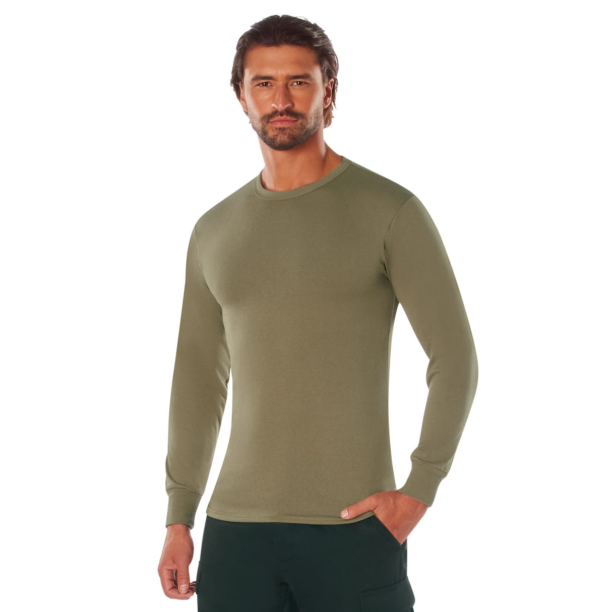 Basic Issue Military Solid Long Sleeve T-Shirt