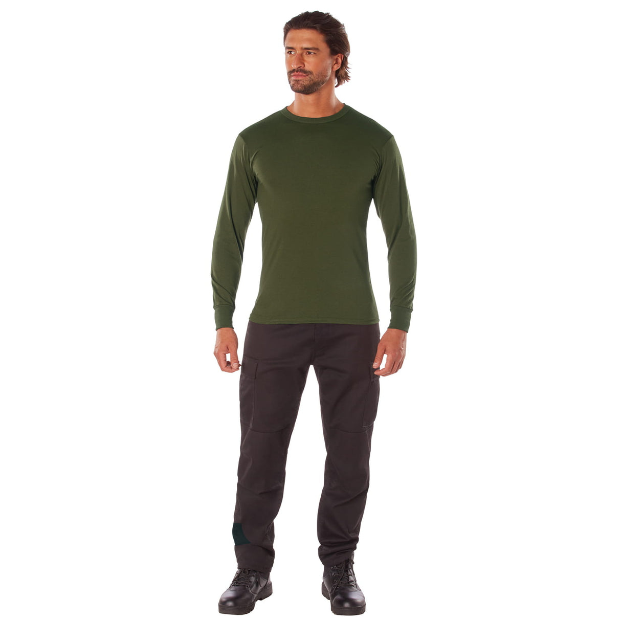 Basic Issue Military Solid Long Sleeve T-Shirt