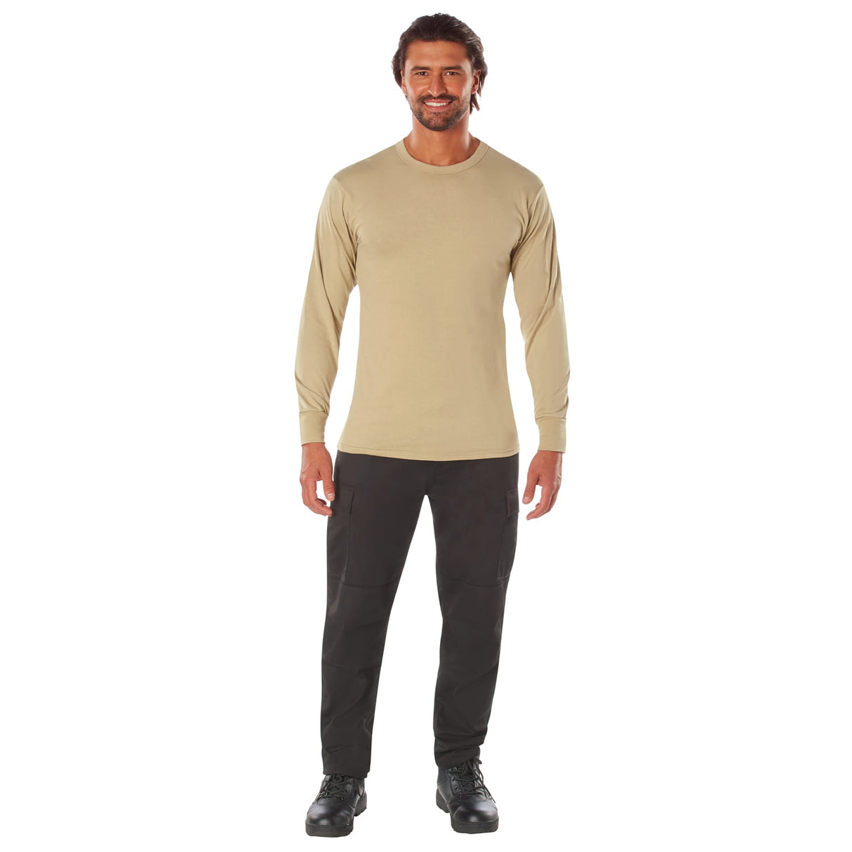 Basic Issue Military Solid Long Sleeve T-Shirt