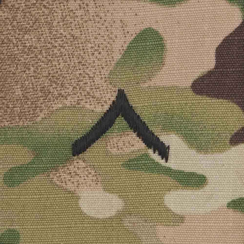 Scorpion Camo Rank Private E-2 Hook & Loop Army Patch