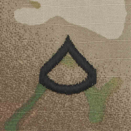 Scorpion Camo Rank Private First Class E-3 Hook & Loop Army Patch