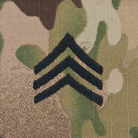 Scorpion Camo Rank Sergeant E-5 Hook & Loop Army Patch