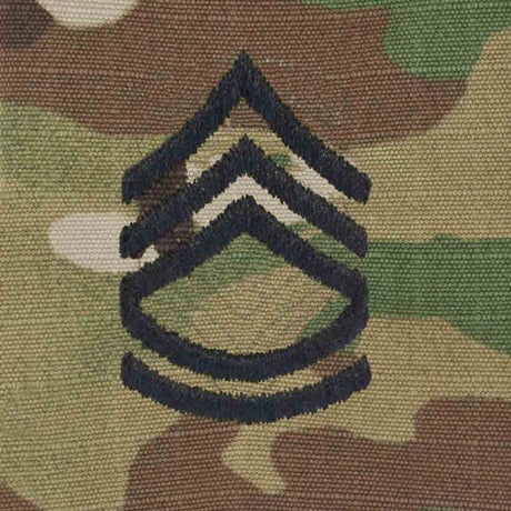 Scorpion Camo Rank Sergeant First Class E-7 Hook & Loop Army Patch