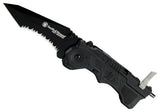 Smith & Wesson MAGIC Black Combo Edge Tanto Knife - SW911B