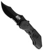 Smith & Wesson MAGIC Black Combo Edge Drop Point Knife - SWMP1BS