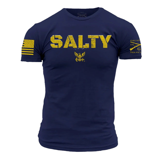 Grunt Style Salty U.S. Navy Men's Graphic T-Shirt