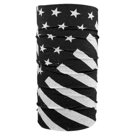 Black and White Flag Motley Tube Neck Gaiter