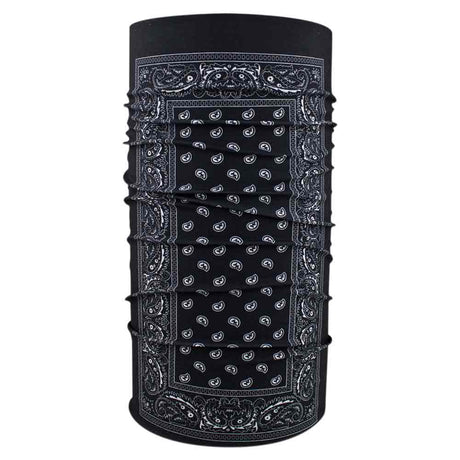 Black Paisley Motley Tube Neck Gaiter