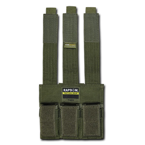 Cordura MOLLE Triple Pistol Mag Pouch