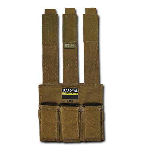 Cordura MOLLE Triple Pistol Mag Pouch