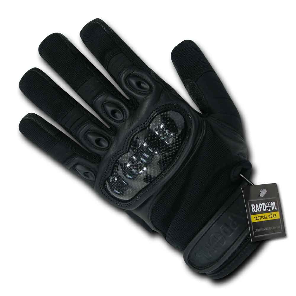 RapDom Carbon Fiber Hard Knuckle Tactical Glove