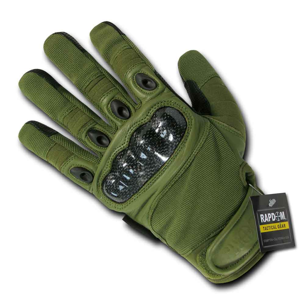 RapDom Carbon Fiber Hard Knuckle Tactical Glove