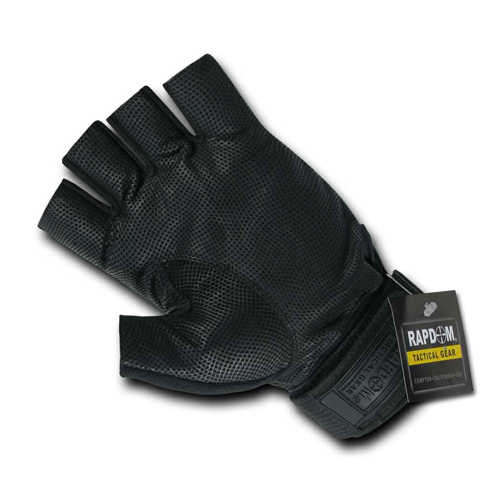 RapDom Half-Finger Carbon Fiber Hard Knuckle Tactical Glove