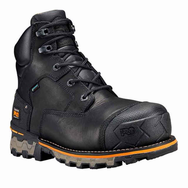 Timberland Black Boondock 6-inch Composite Safety Toe Waterproof Work Boots