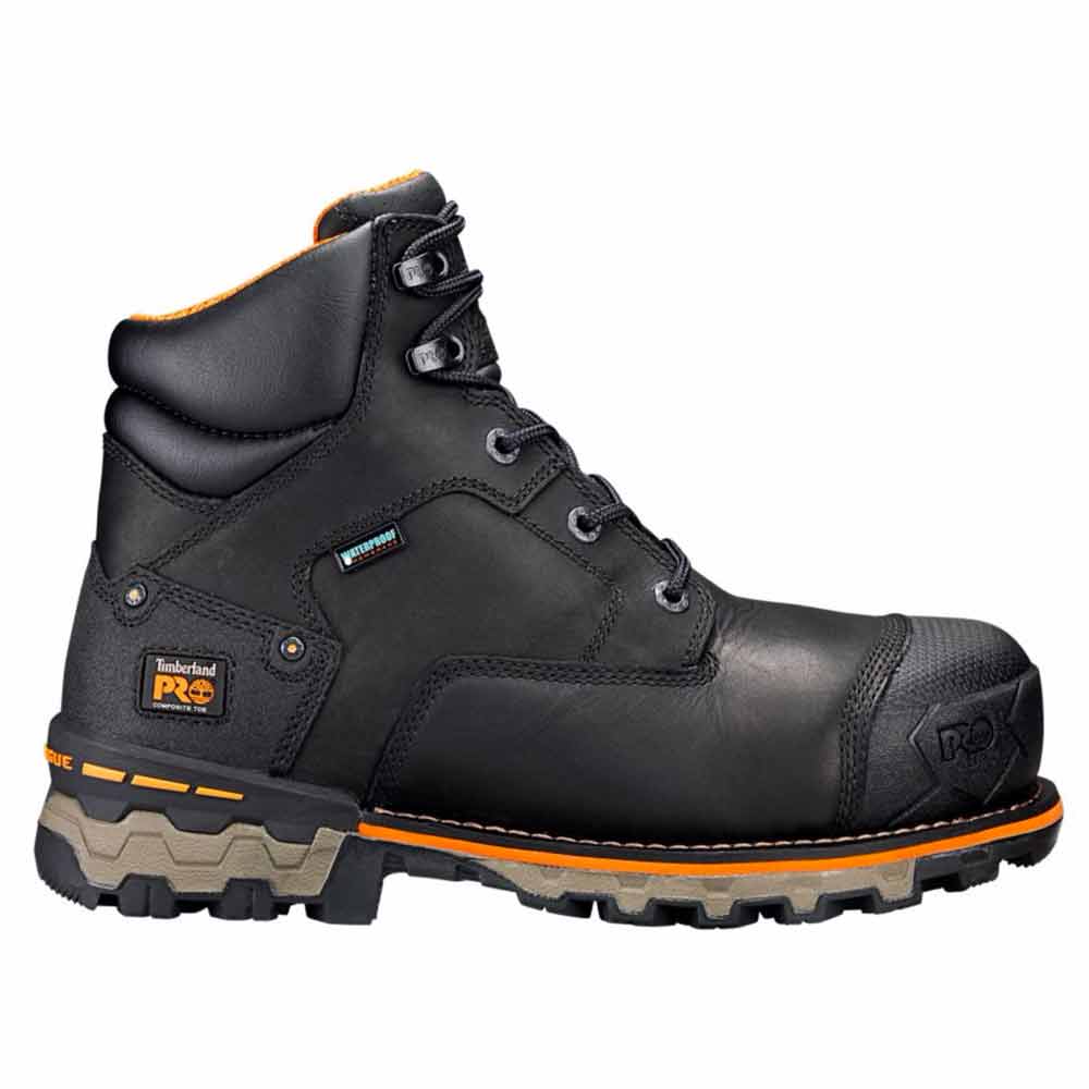 Timberland Black Boondock 6-inch Composite Safety Toe Waterproof Work Boots