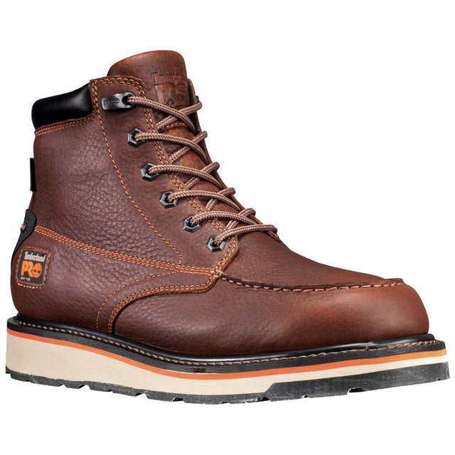 Timberland Pro Gridworks 6-Inch Brown Waterproof Moc Toe Work Boot