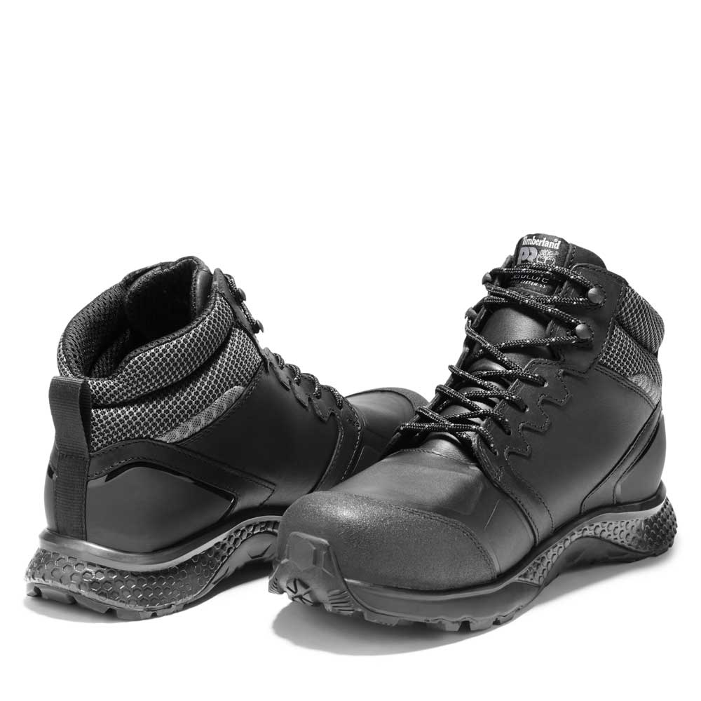 Timberland Pro Reaxion Mid Black Composite Toe Waterproof Work Boot