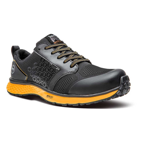 Timberland Pro Reaxion Black-Orange Composite Toe Work Shoe