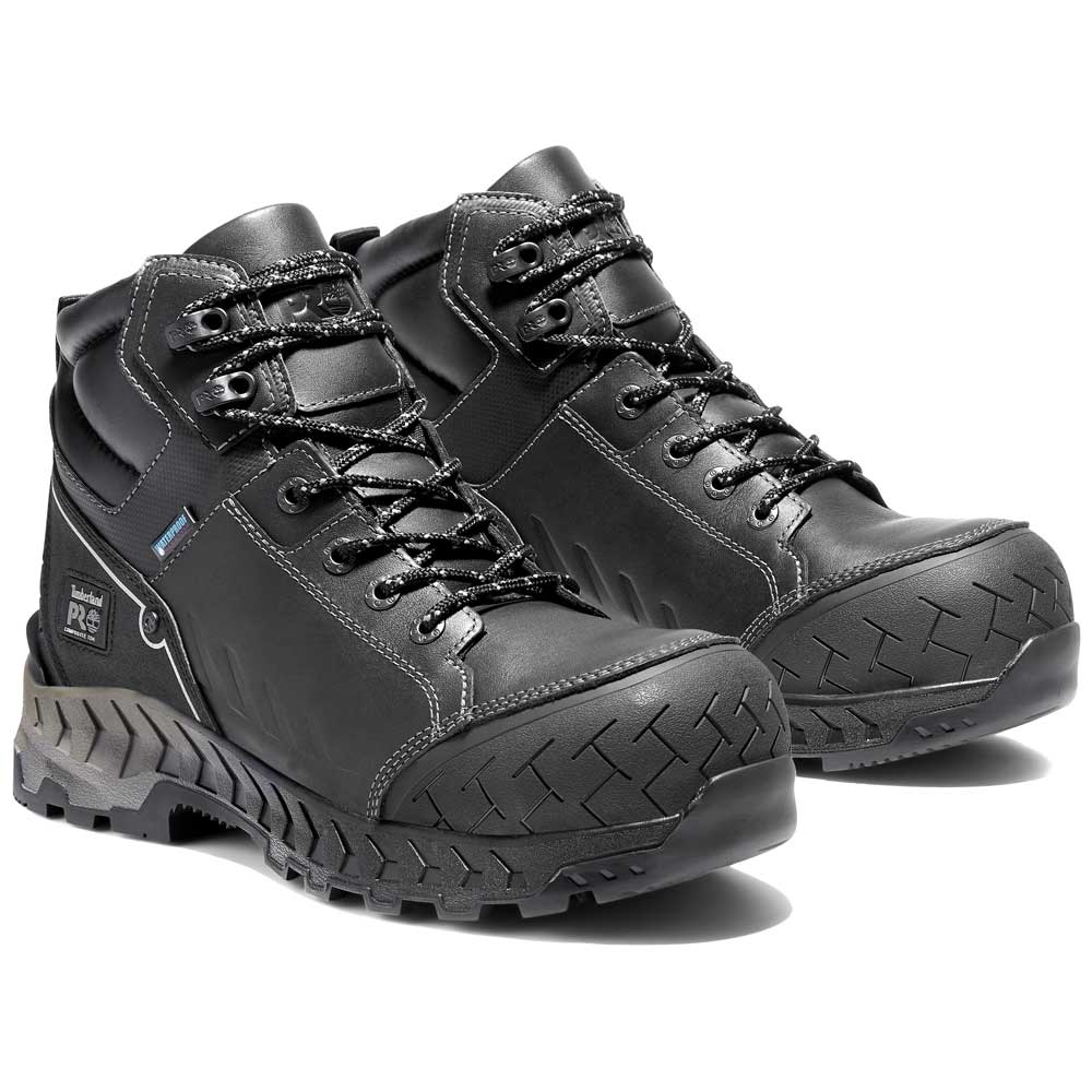 Timberland Work Summit Mid Black Composite Toe Waterproof Work Boot