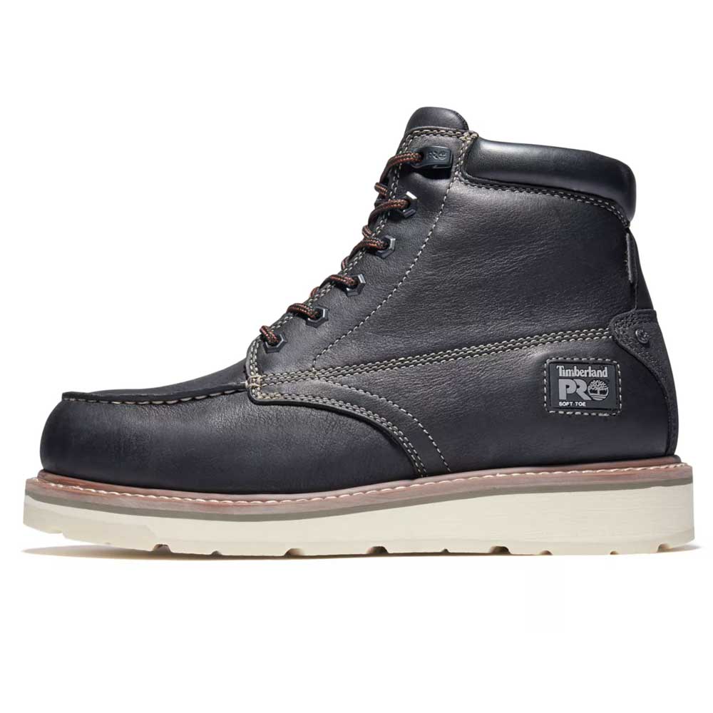 Timberland Pro Gridworks 6-Inch Black WP Moc Toe Work Boot
