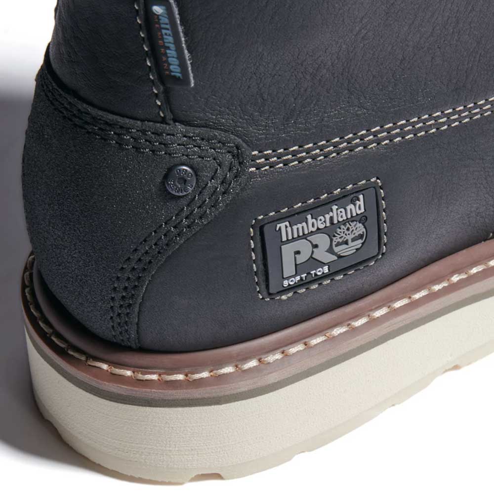 Timberland Pro Gridworks 6-Inch Black WP Moc Toe Work Boot