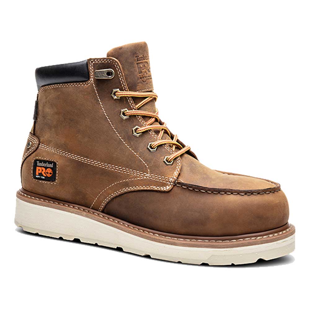 Timberland Pro Gridworks 6-Inch Brown WP Alloy Toe Work Boot