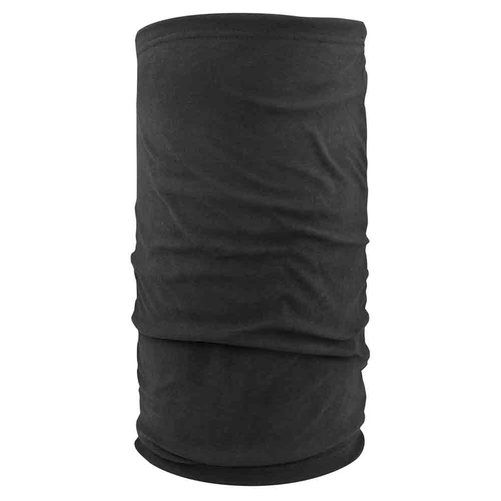 Zan Basic Black Motley Tube Fleece Lined Neck Gaiter