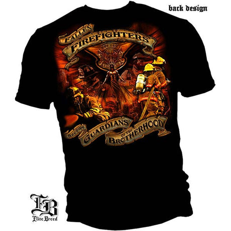 Guardian of the Brotherhood Fallen Firefighters T-Shirt - Black