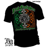 Irish Family Duty Honor Firefighter T-Shirt - Black