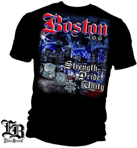 Elite Breed Boston Strong T-Shirt - Black