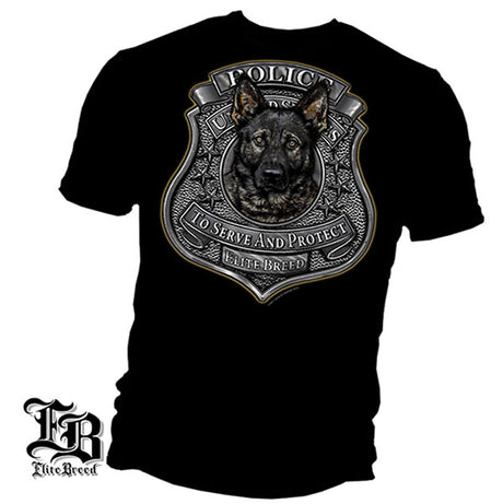 Elite Breed K9 Unit Police T-Shirt - Black