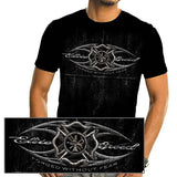 Elite Breed Firefighter Blades Black Foil T-Shirt - Black