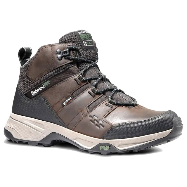 Timberland Pro Switchback LT Full Grain Leather Waterproof Brown Men's Soft Toe Work Hiker Boot