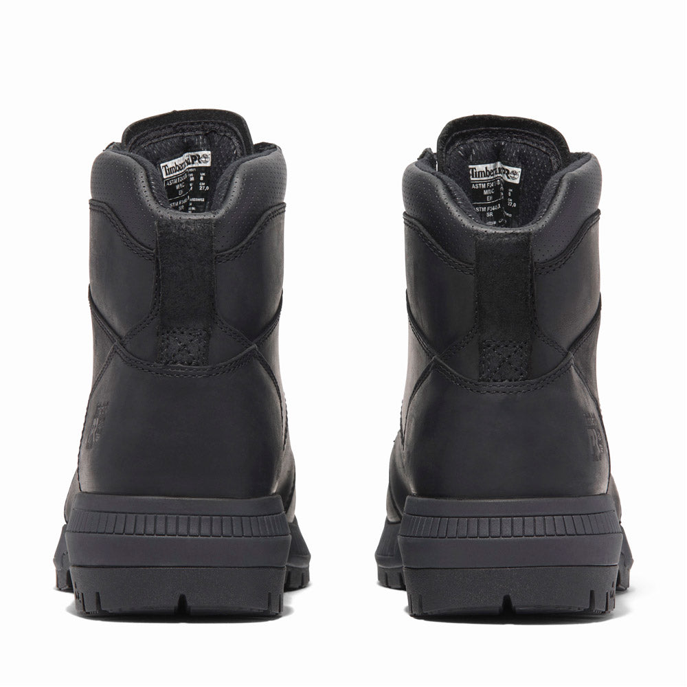 6-Inch Black Timberland Montauk Work Boot Safety Toe